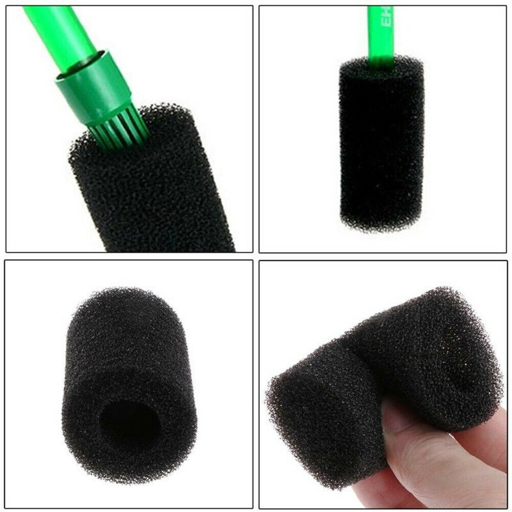 5x Sponge Aquarium Filter Protector Cover For Fish Tank Inlet Pond Black F.l8