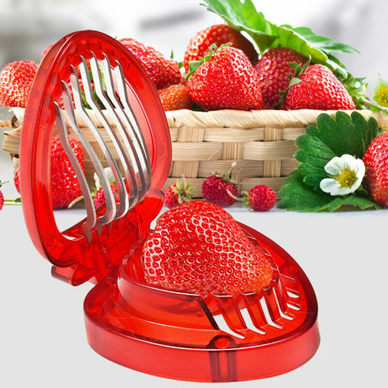 1pc kitchen Fruit gadget strawberry slicer Fruit Cutter Slice Kitchen Too.l8