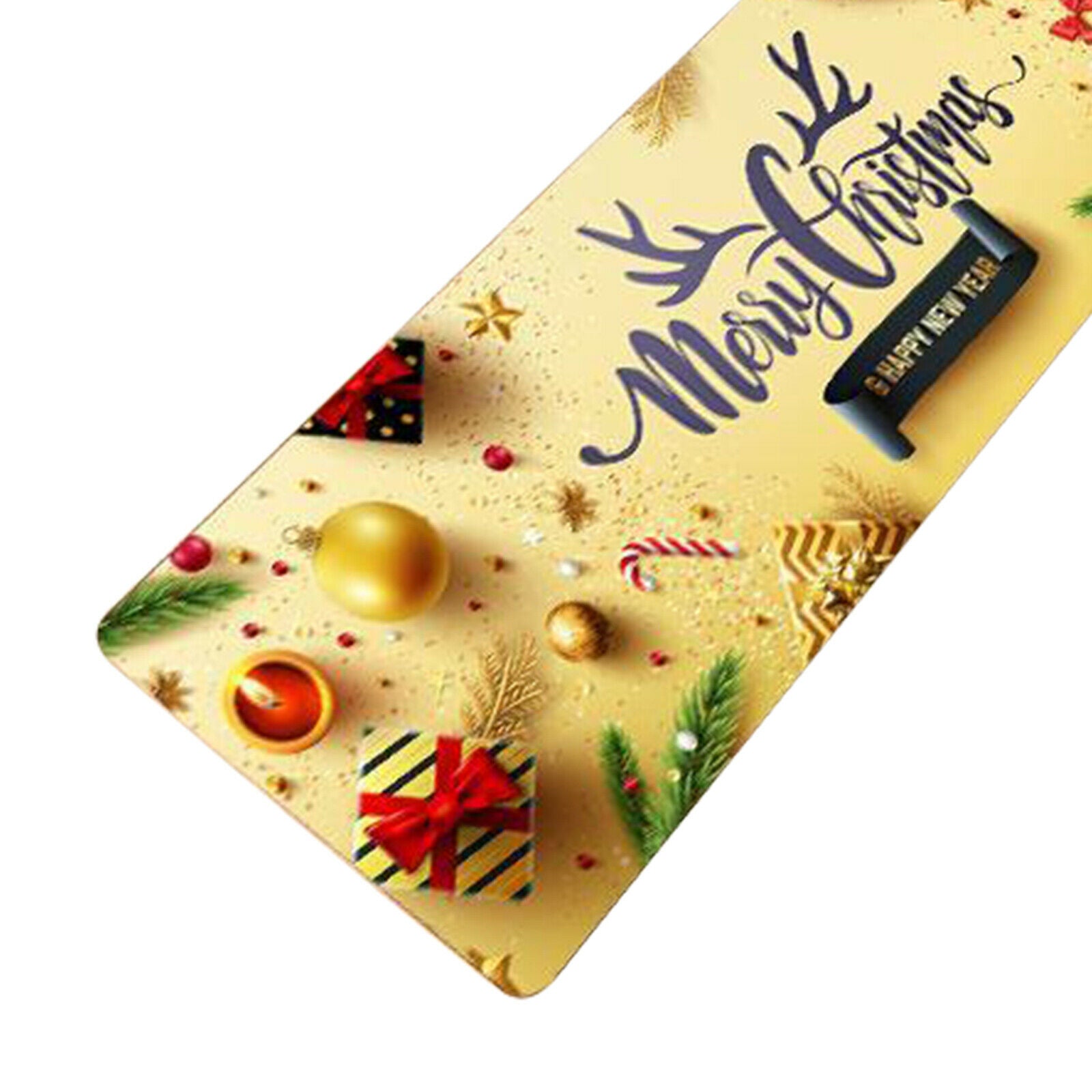 Non-Slip Kitchen Mat Carpet Rug Anti-Oil Carpet Door Bathroom Yellow