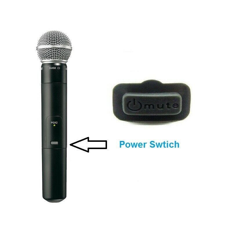 Professional Stage Microphone Power Switch Mode/Set Button for Shure PGX Mics