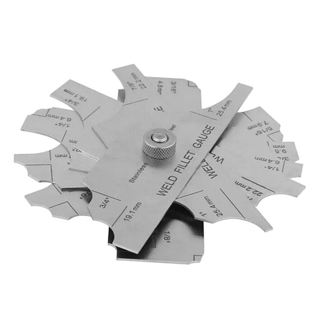 7 x MG-11 100x32MM Metal Weld Fillet Gages Set Welding Inspection Test Ulnar