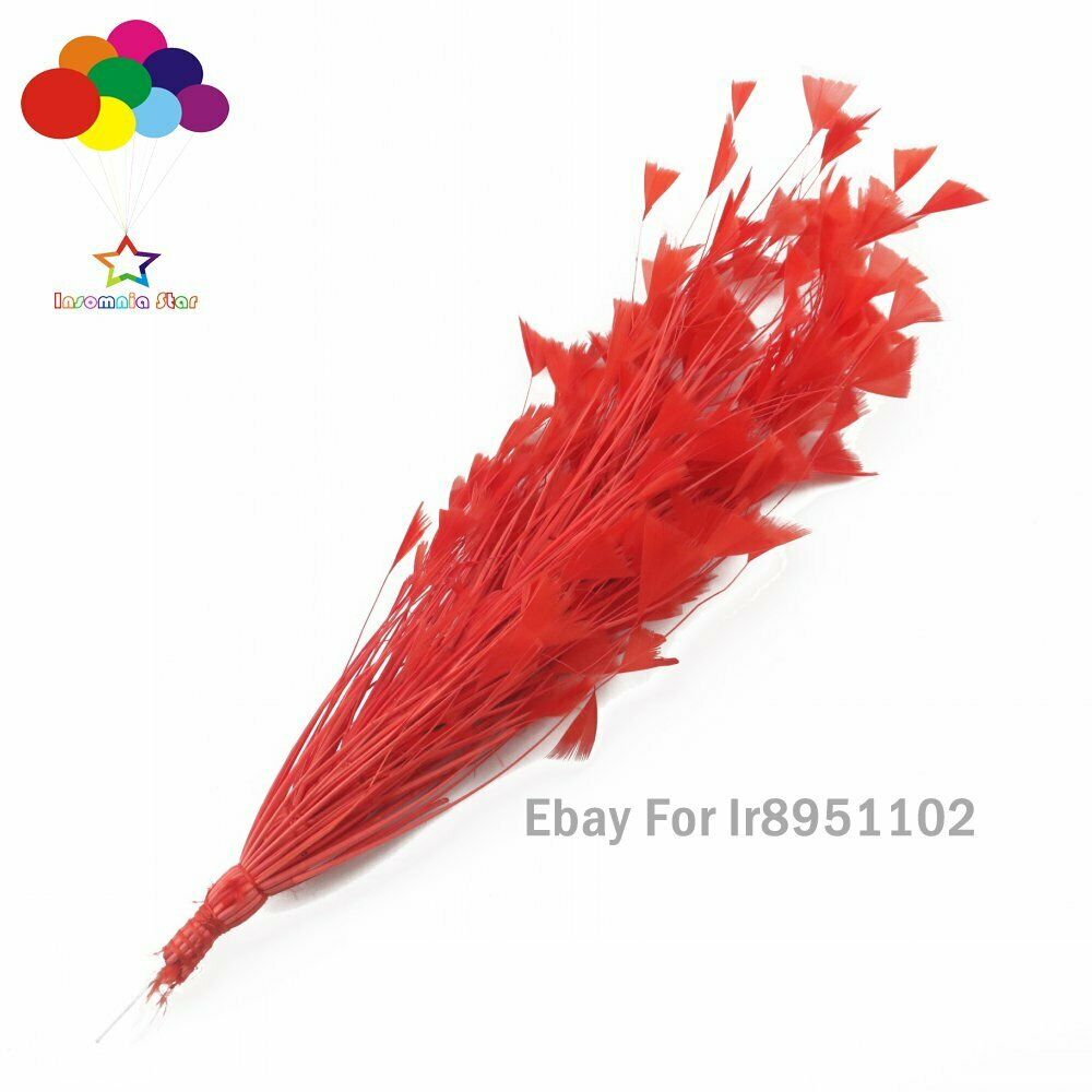Red 1 Pcs 30CM Turkey Feathers for DIY Jewelry Wedding Party Decoration Corsages
