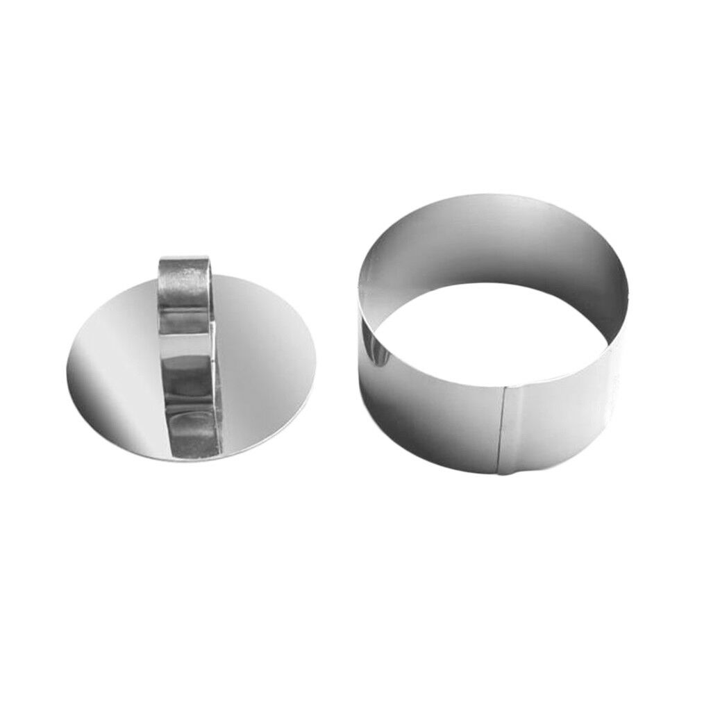 Round Stainless Steel Mousse Cake   Mold Dessert Pastry Cutter Mould