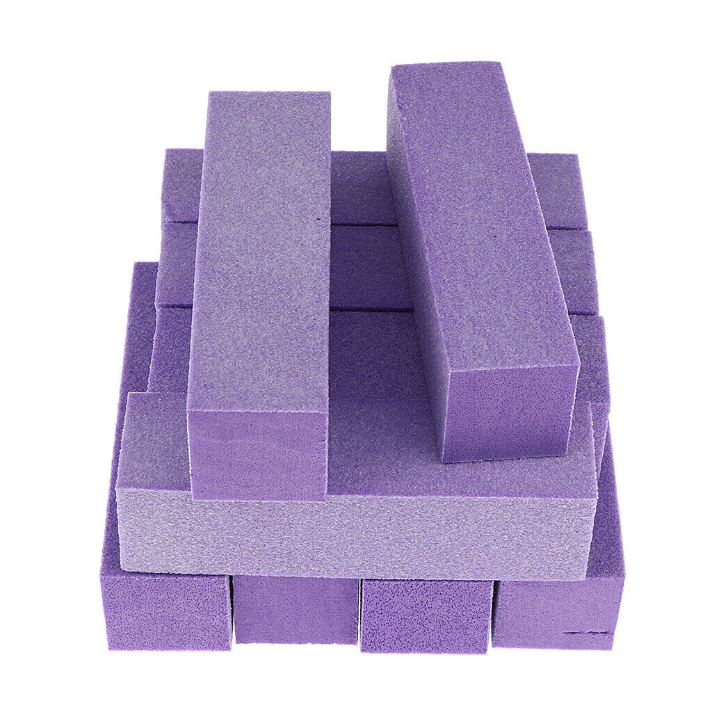 30 Pieces Sanding Nail Polisher Polish Buffer Block Manicure Tools 3 Colors