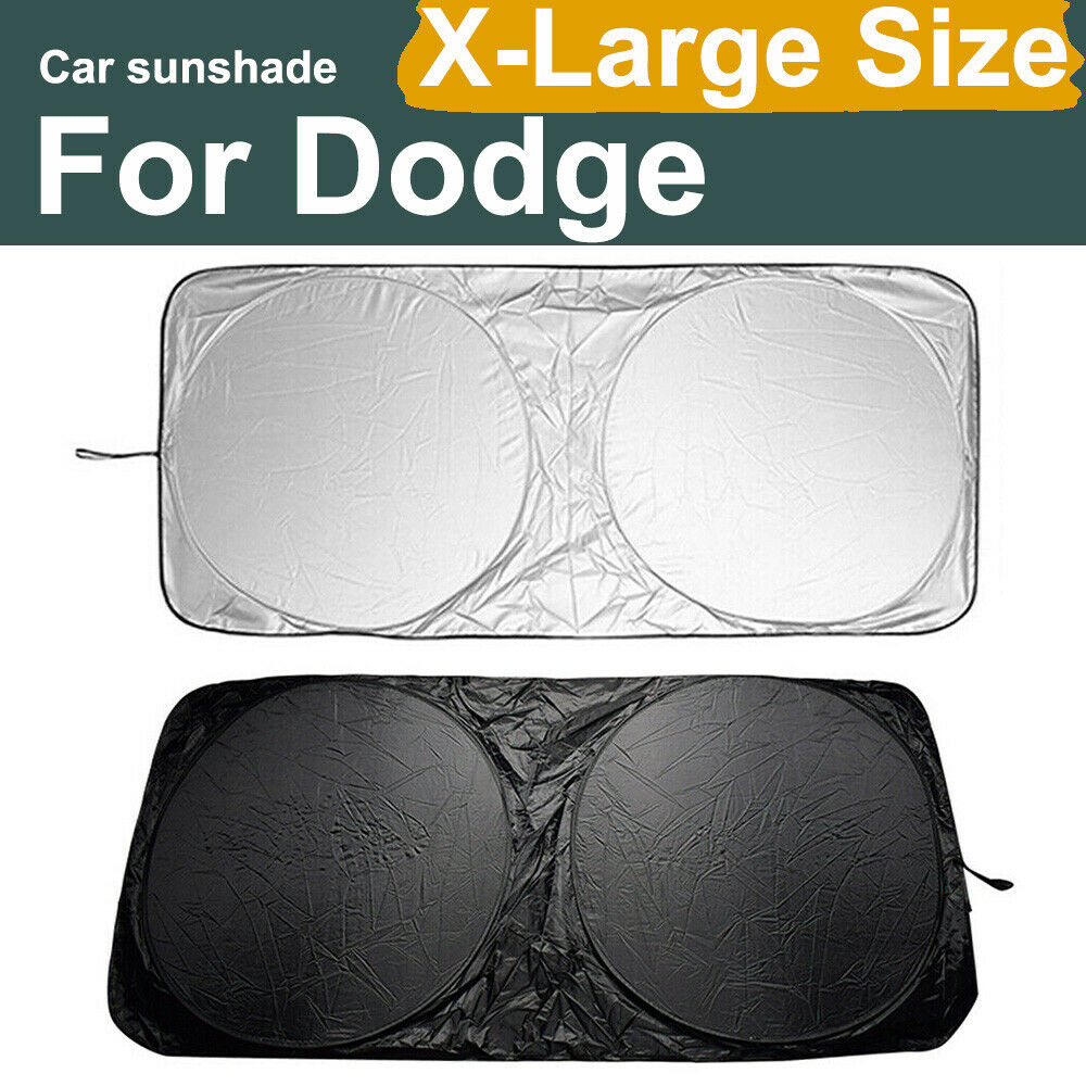 For Dodge Sunshade Windshield Visor Cover UV Block Huge Jumbo Large Window Shade