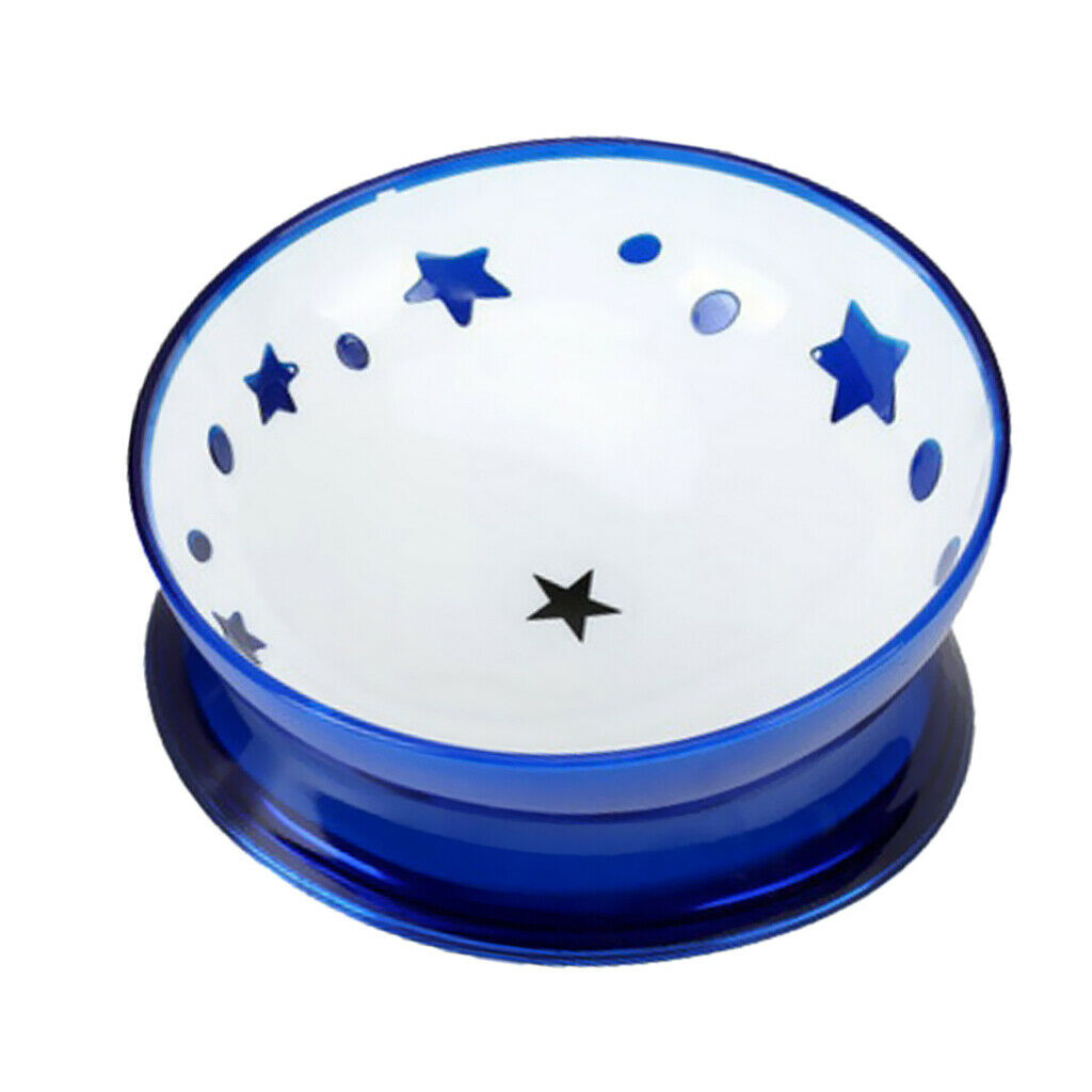 Pets Dogs Food Feeder Cat Water Bowl Feeding Bowl Dish Container Blue
