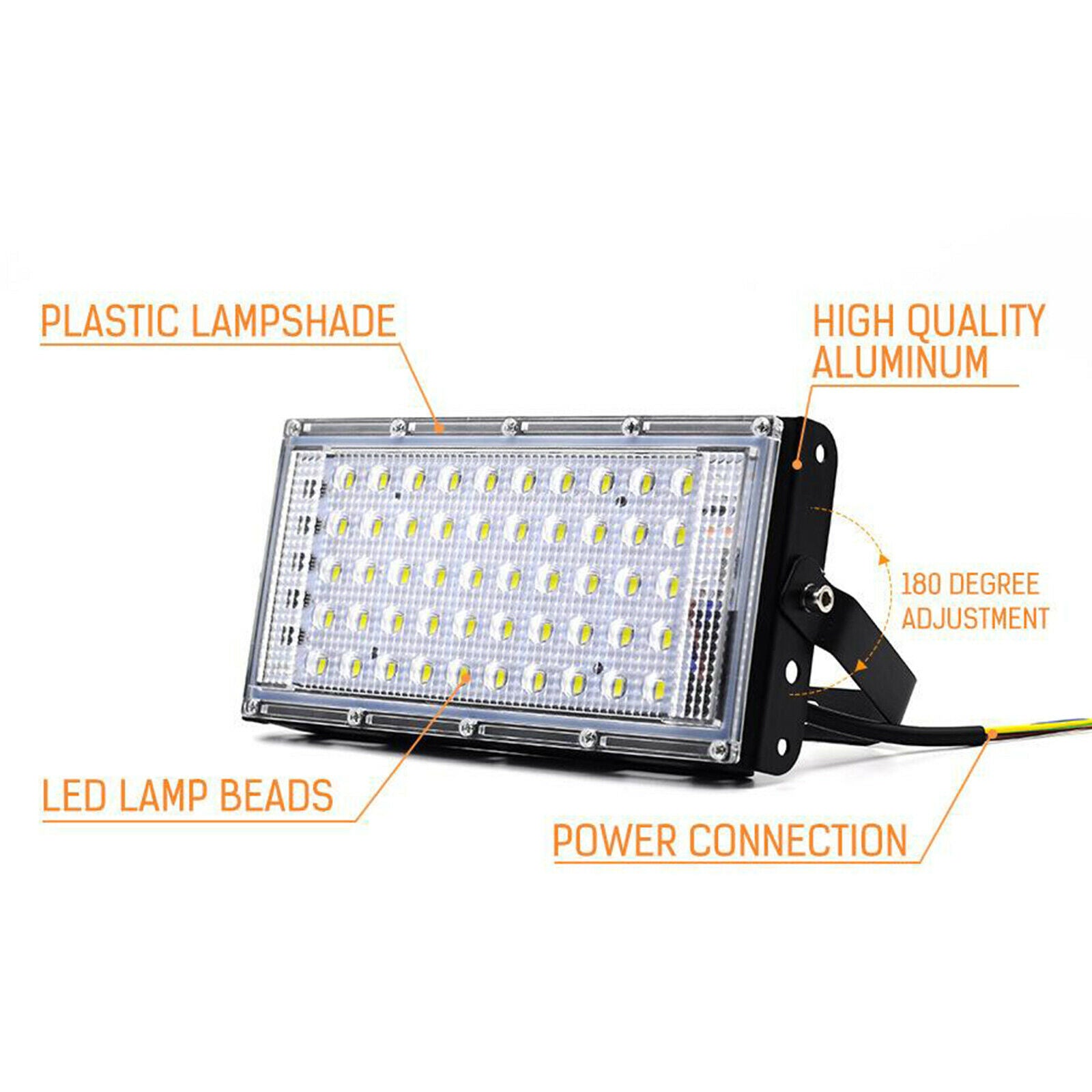 50W Led Flood Light IP66 Waterproof Outdoor Floodlight Red Light