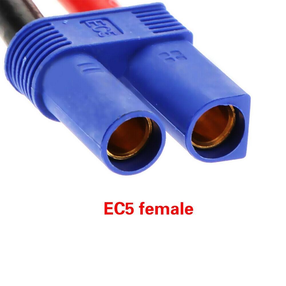10WAG 50cm 12-36V EC5 Female Connector to Ring Terminal Extension Cord Cable
