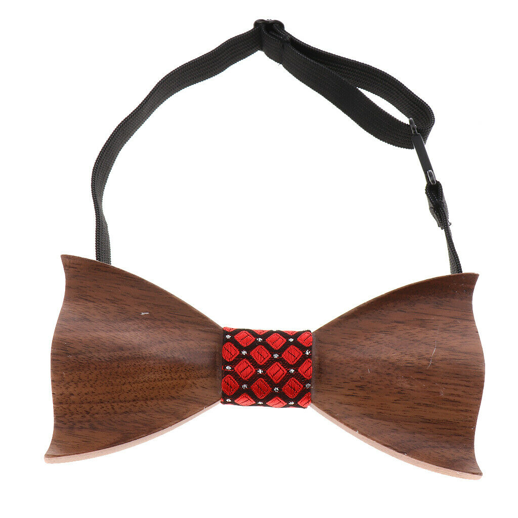 Classic Handmade Wooden Tie Men Women Wedding Party Tie Accessory D