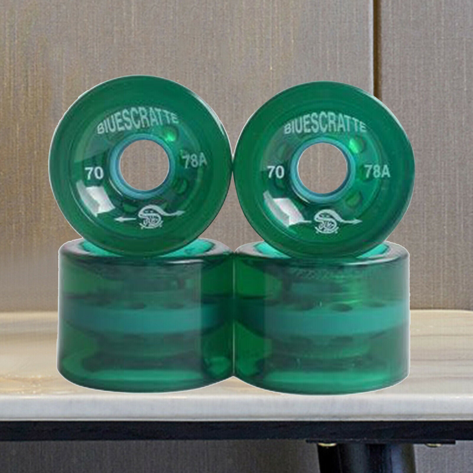 2X 4x 78A Hardness Skateboard Wheels 70X51mm Longboard Roller Parts Green