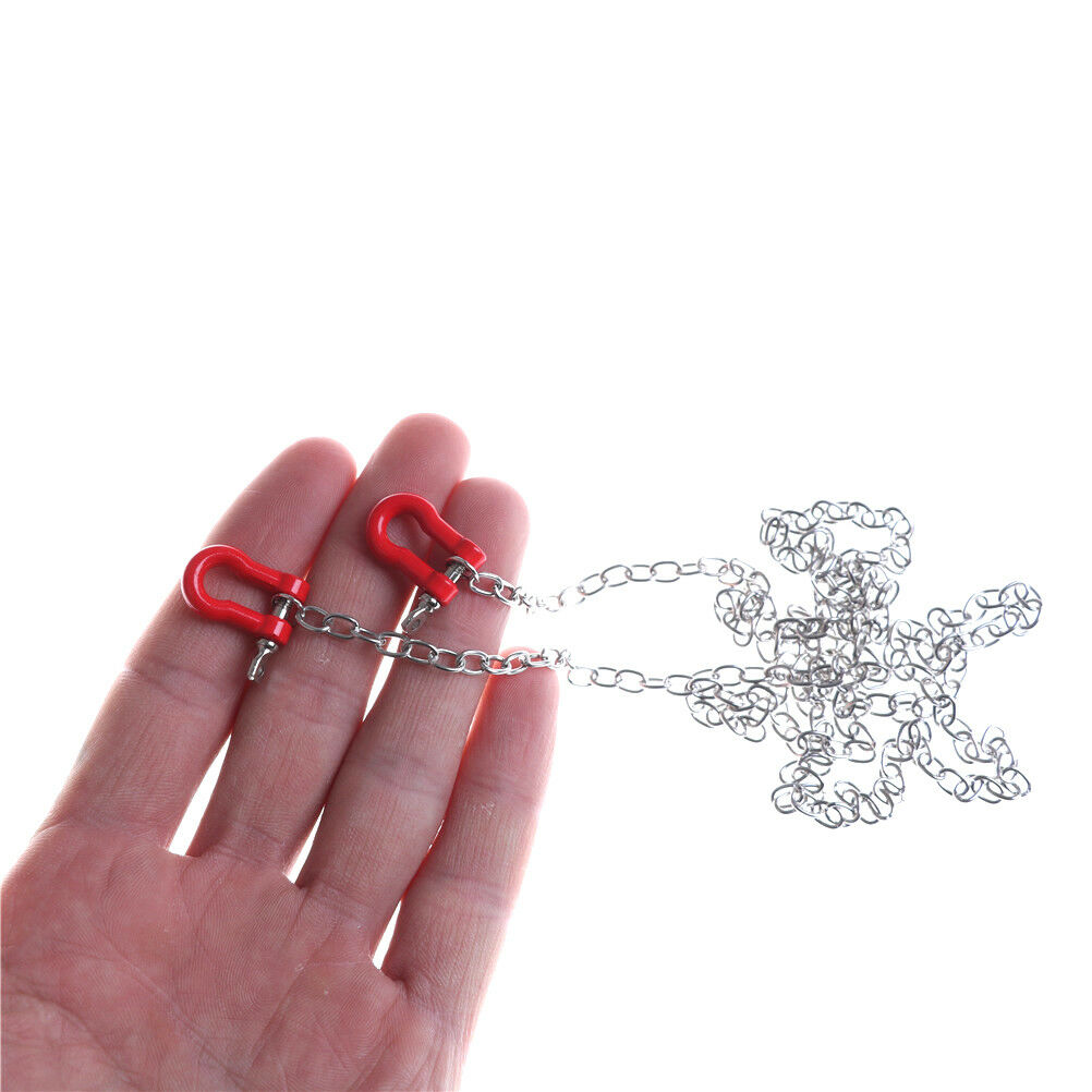 1:10 RC Crawler Parts Tow Hook Trailer Chain Kit for Axial scx10 Tamiya .l8