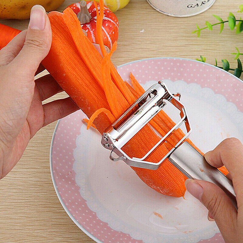 1Pc Potato Peeler Vegetable Grater Cabbage Cutter Slicer Stainless Steel .l8
