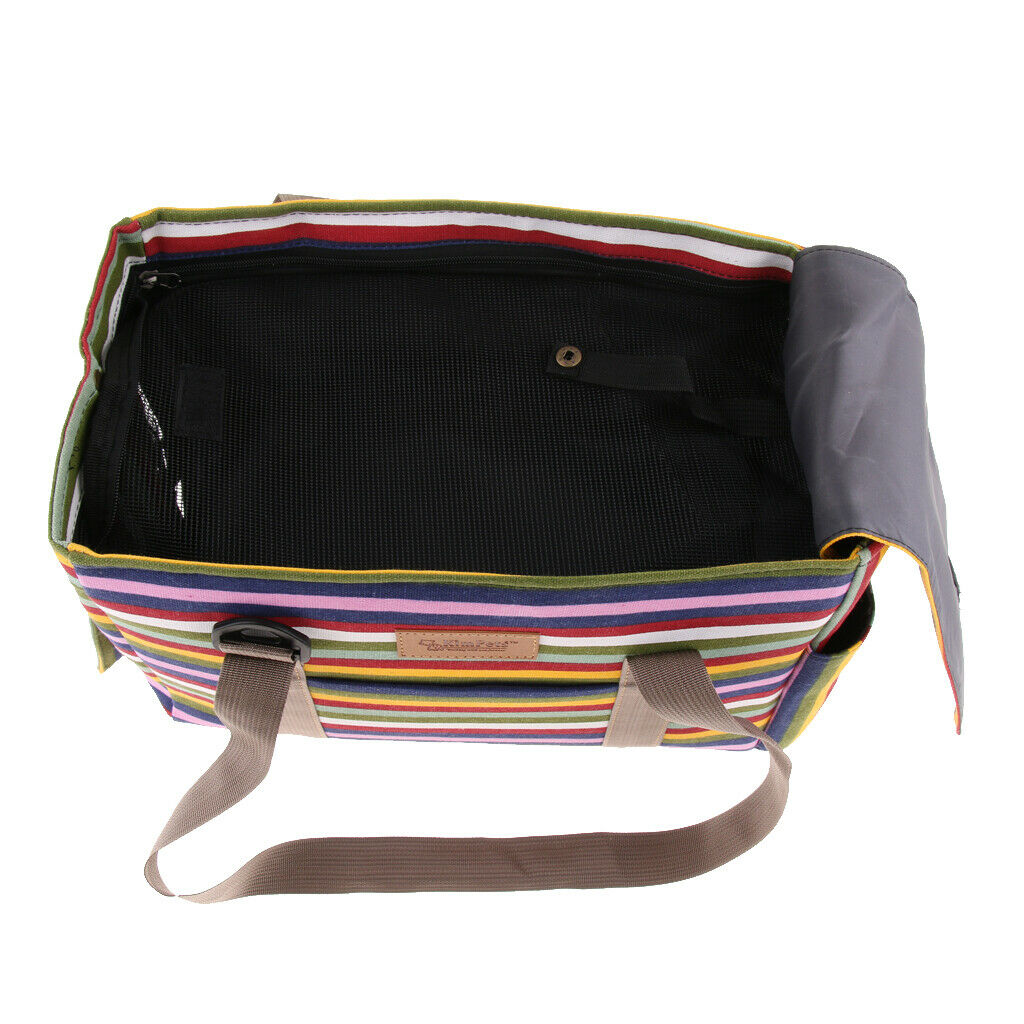 Pet Travel Carrier Under Seat Pet Bag for Cats and Small Dogs rainbow