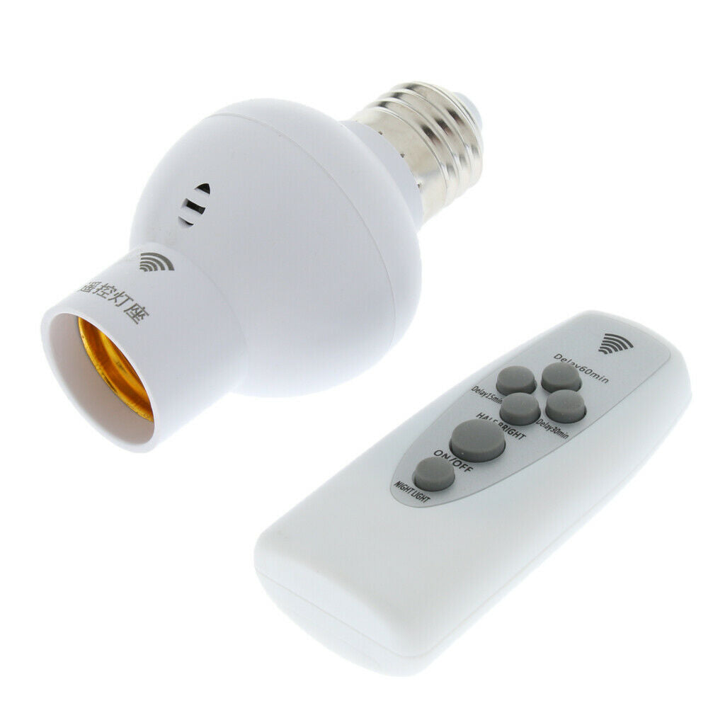 Digit Remote Control Bulb Socket E27 Wireless Bulb Holder   Switch