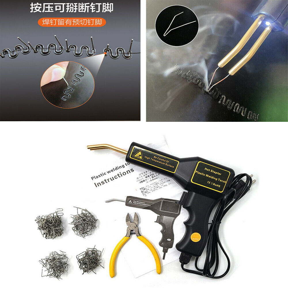AC 220V Plastic Welder Bumper Repair Handy Welder w/ Staples Garage Tool EU Plug