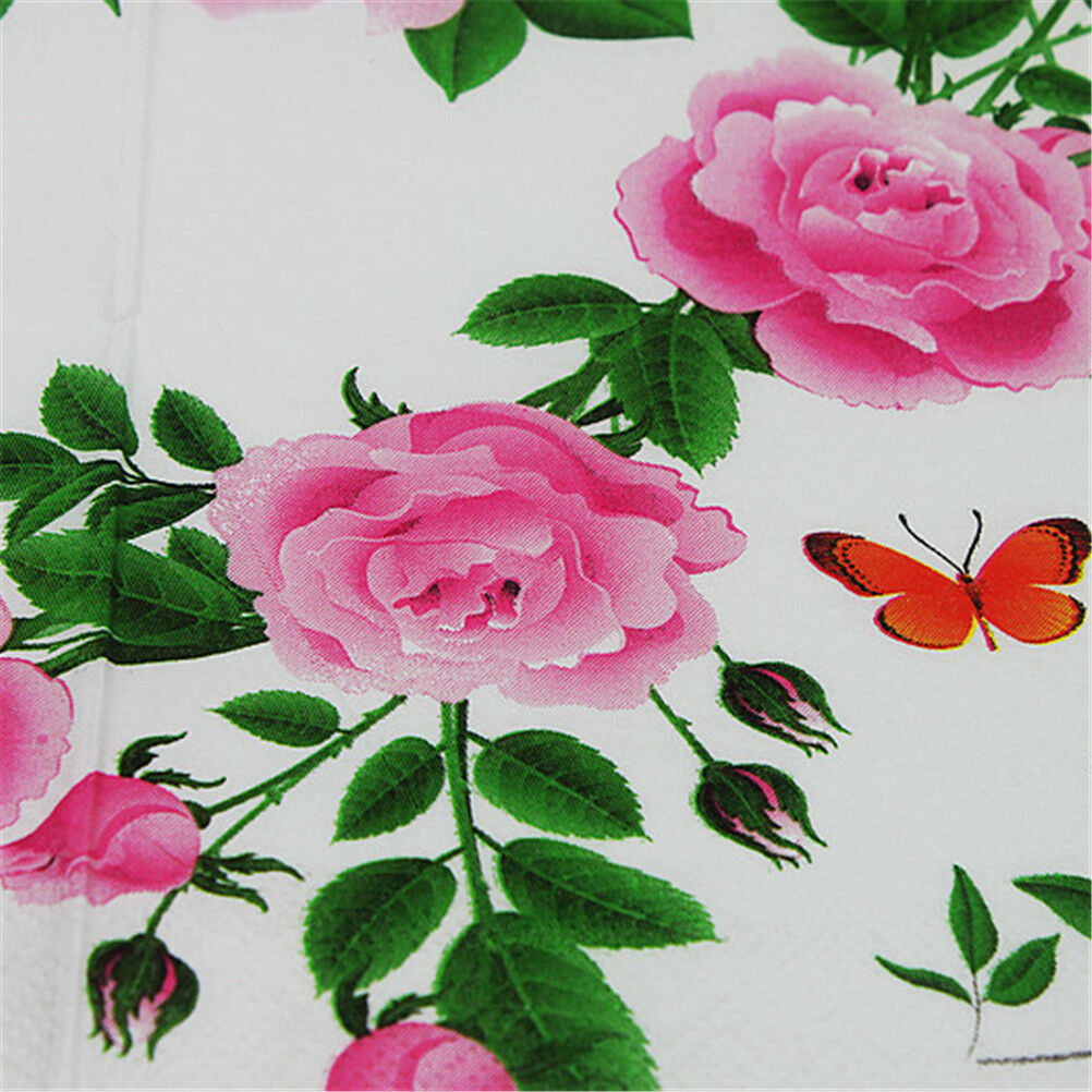 20x floral paper napkins flower disposable birthday wedding party table d.l8