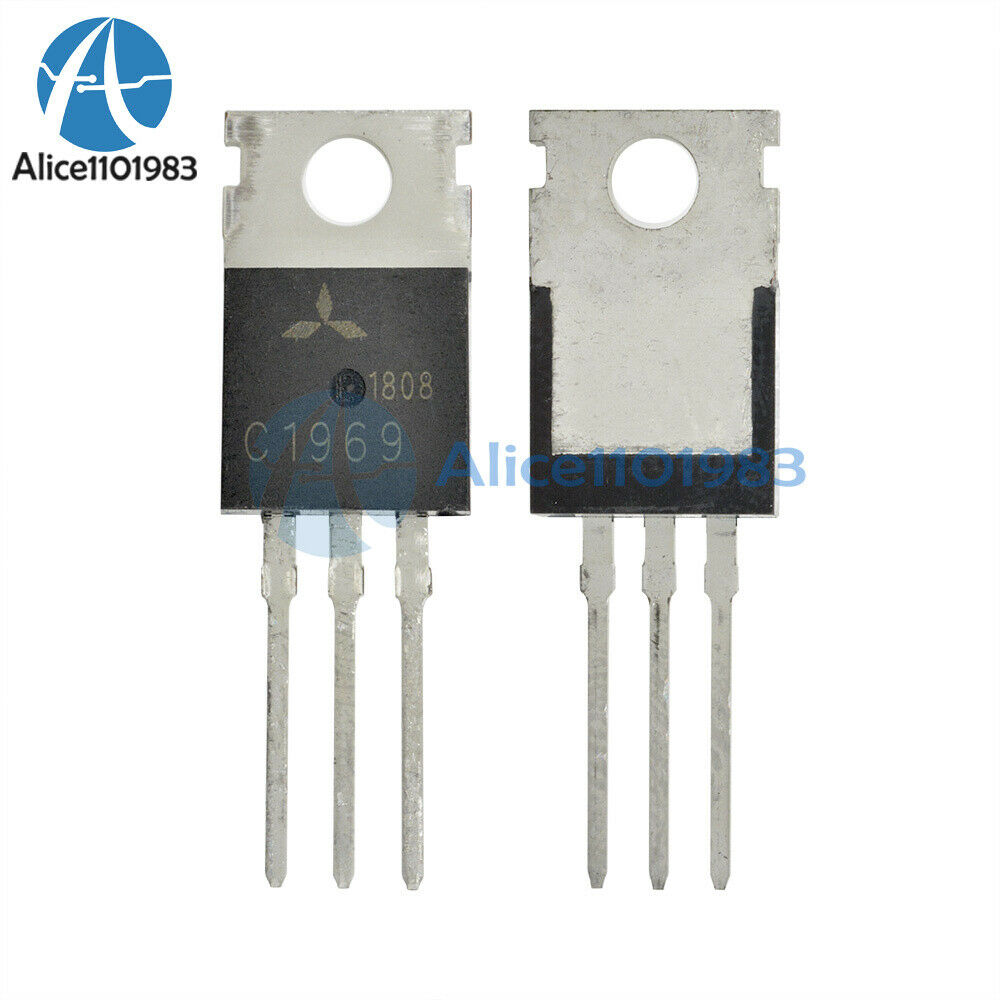 5PCS 2SC1969 C1969 TO-220 RF POWER TRANSISTOR EPITAX