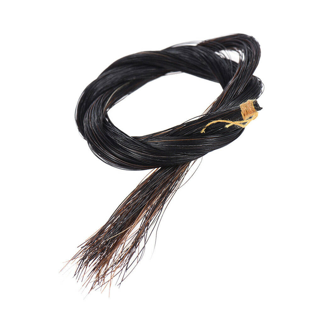 Fine Ductile 4/4 Violin/ Fiddle Horsehair Musical Instrument Accessory Black