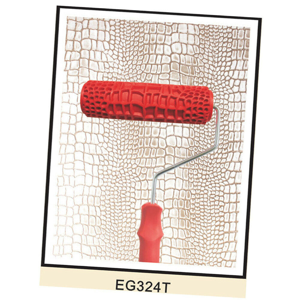 Embossing Painting Roller Paint Brush DIY Texture Handheld Brush Tool 7''