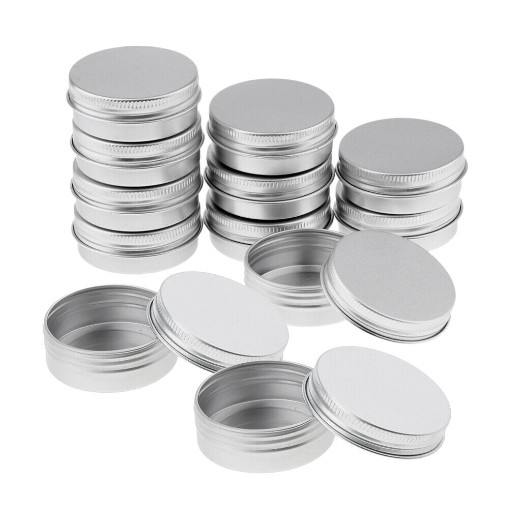 30ml     Aluminum     Cosmetic     Pot     Lip     Balm     Jars     Containers