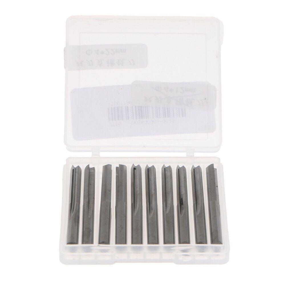 4mm x 22mm Double Flute Straight Router Bit with 4mm Shank, Pack of 10