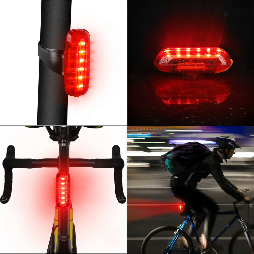 1Pcs LED Bike Brake Light Sensor Bicycle Rear Light 500mAh USB Bicycles