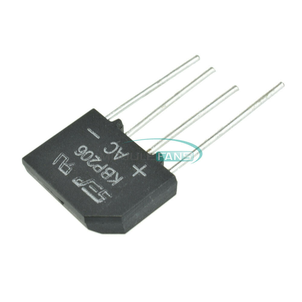 10PCS KBP206 KBP206G Single Phase 2.0 AMPS Glass Passivated Bridge Rectifiers IC