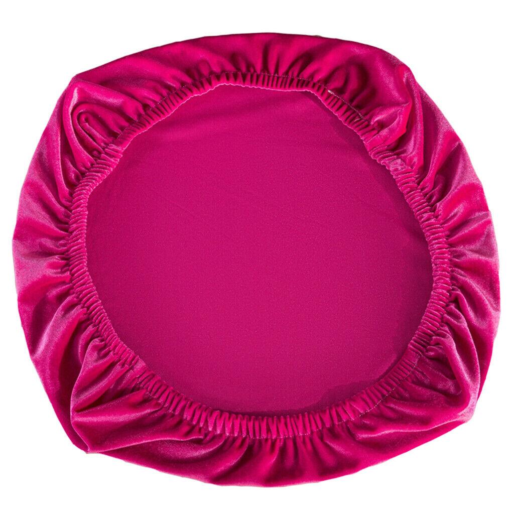 2Pieces Stretch Velvet Chair Covers Slipcovers Soft Cushion Decor Hot Pink