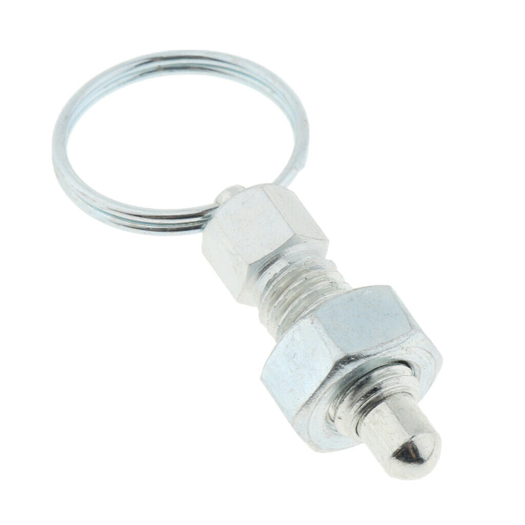 2Pcs M6 Pull Indexing Ring Pin Knob Plunger Spring Positioning Pins High Quality