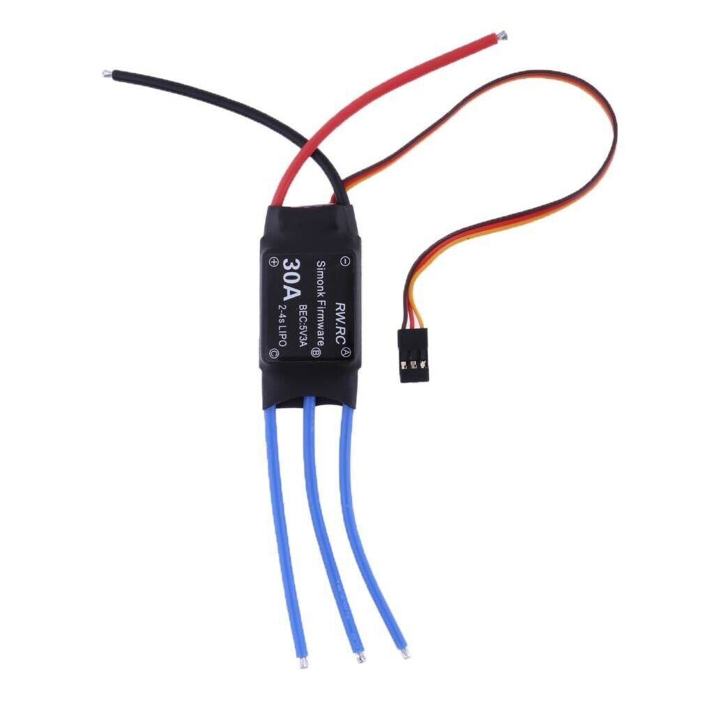 30A 2-4S Brushless ESC 5V 3A Speed Control For RC  Racing Drone Parts