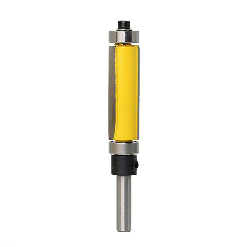 2pcs Woodworking Flush Trim Router Bits 8mm and 1/2 inch Cutting Diameter