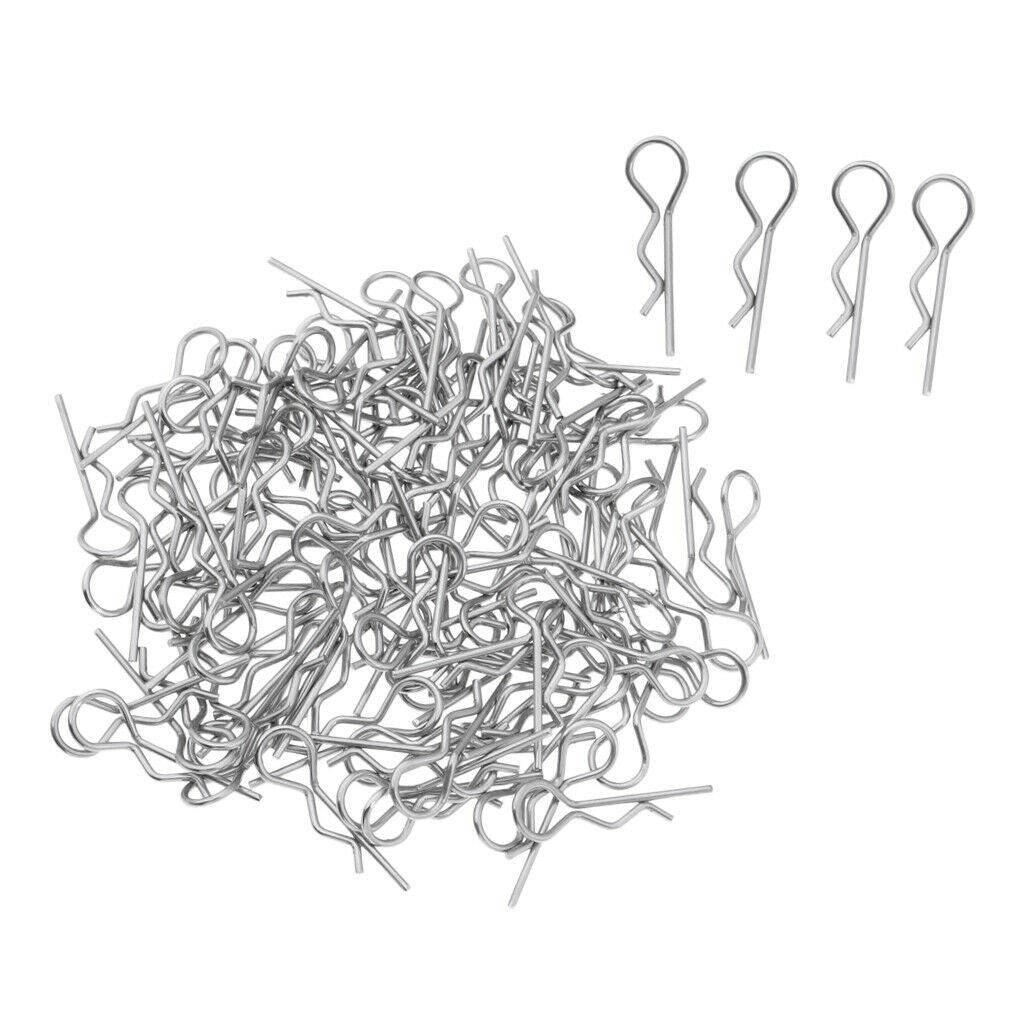 100 Pack R Pin Clamps For RC Car Truck Template