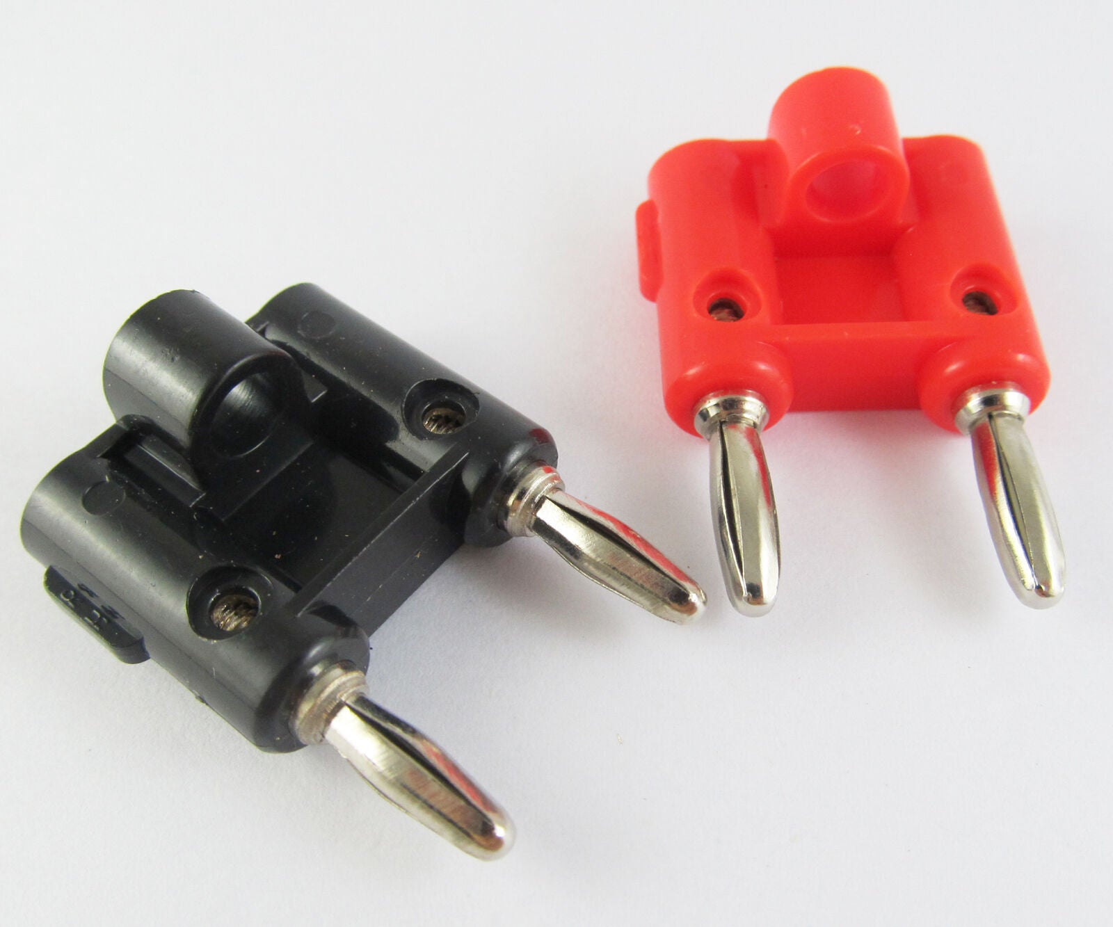 16pcs Screw Type Dual Banana Plug Speaker Adapter Connector 436B\R