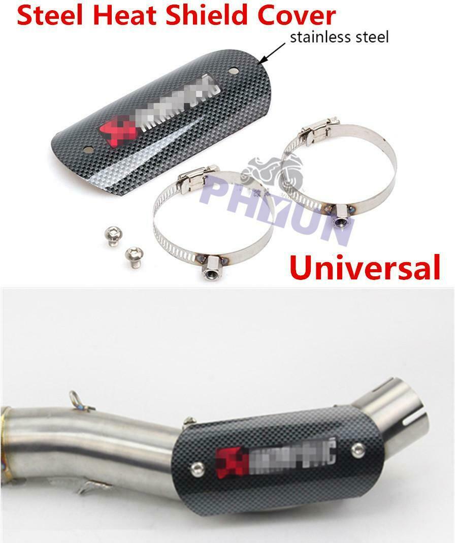 Motorcycle Exhaust Mid Pipe Heat Shield Stainless Steel Anti-scald Protect Shell