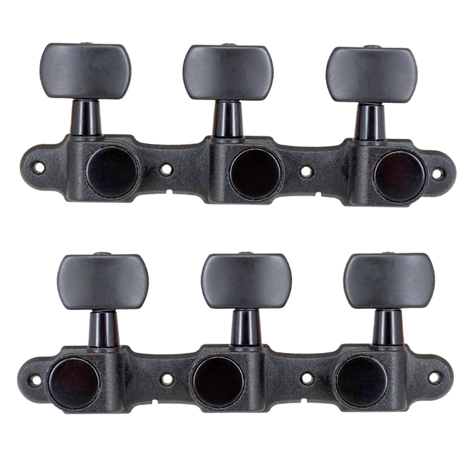 Set of 2 Acoustic Guitar Tuners Pegs Machine Heads Black Acoustic Guitar