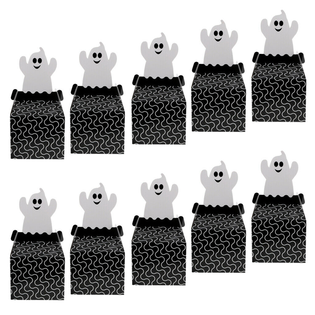 Happy Halloween Paper Treat Boxes Trick Or Treat Party Loot Gift  Favour Box
