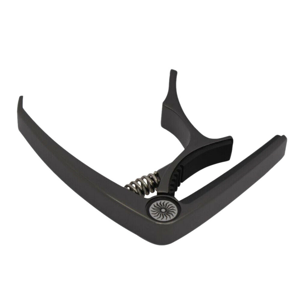 1 Piece Multifunction Guitar Capo   Quick Change Key Clamp Black