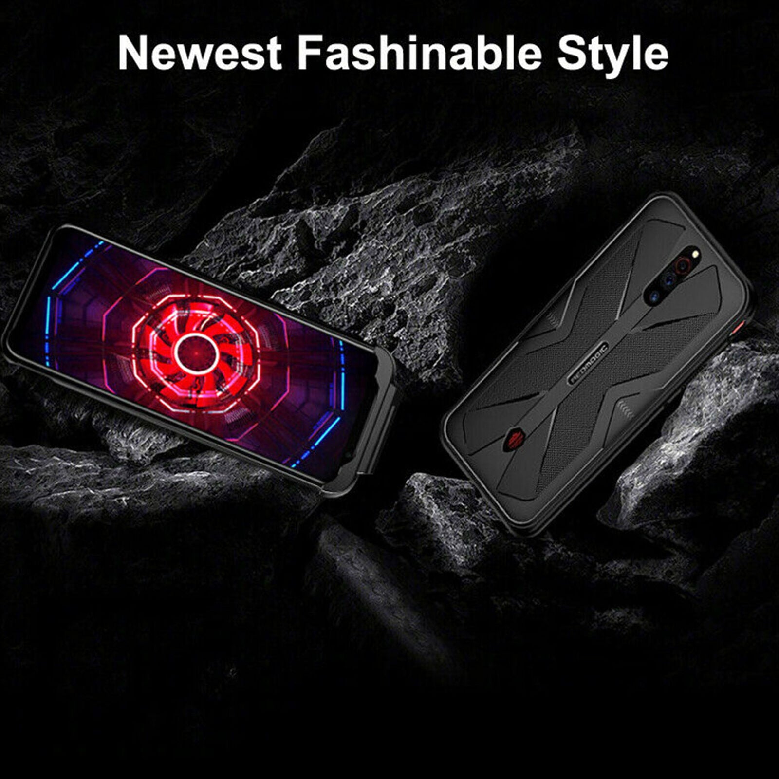 For ZTE Nubia Red Magic 5G Soft Gel Heat Dissipation Back Cover Case +PC Snap