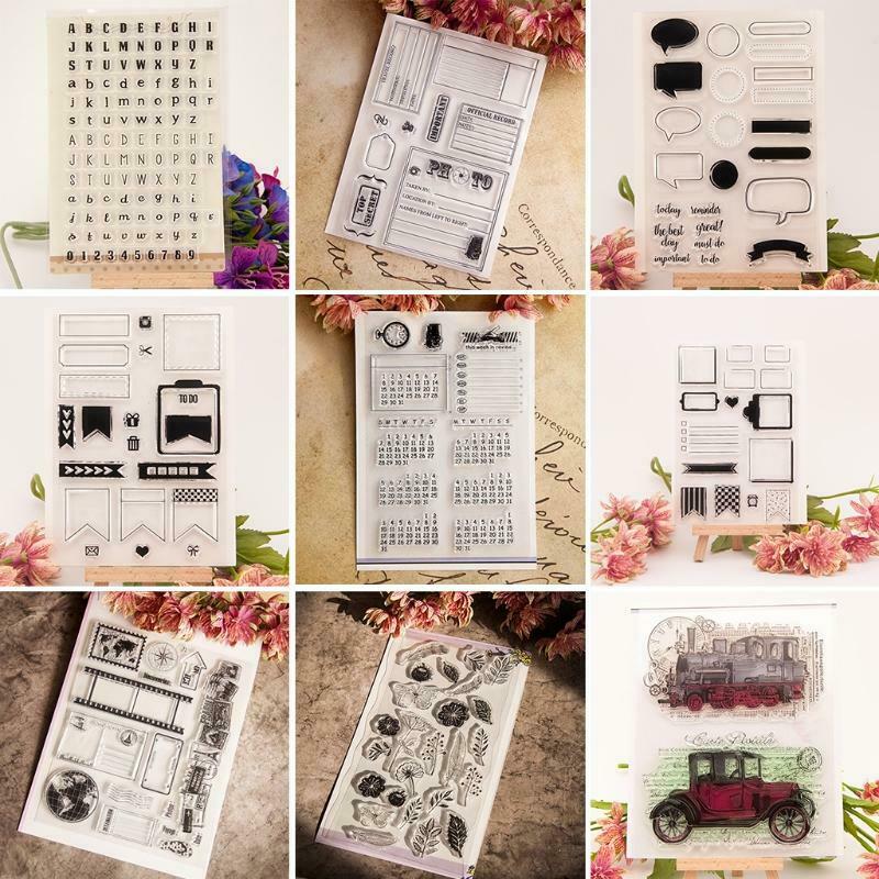 Globe Clear Silicone Seal Stamp For DIY Album Scrapbooking Photo Card Decor New