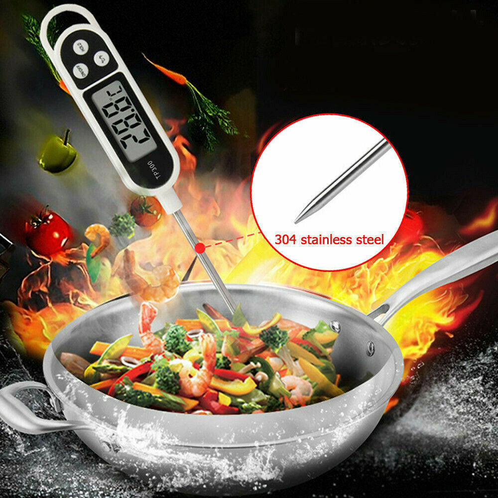 Instant Read Digital Electronic Thermometer Kitchen Cooking BBQ Grill Food Meat