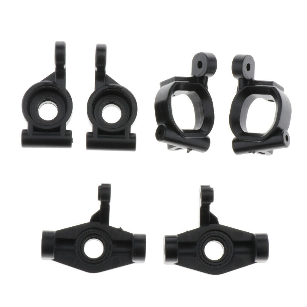 3X 6pcs RC 1:14 Plastic Hub Carrier Upgrade Parts Black for WLtoys 144001 Car