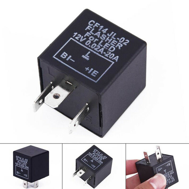 3-Pin CF14 JL-02 EP35 Car LED Flasher Relay Fix Turn Signal Hyper Flash 12.l8