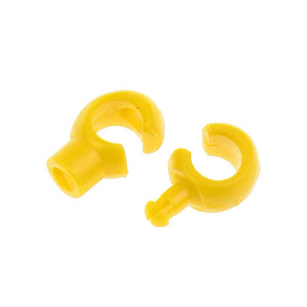 10Pcs Road Bike Brake Cable S Hook Bicycle Housing Tidy Wire Buckle Yellow
