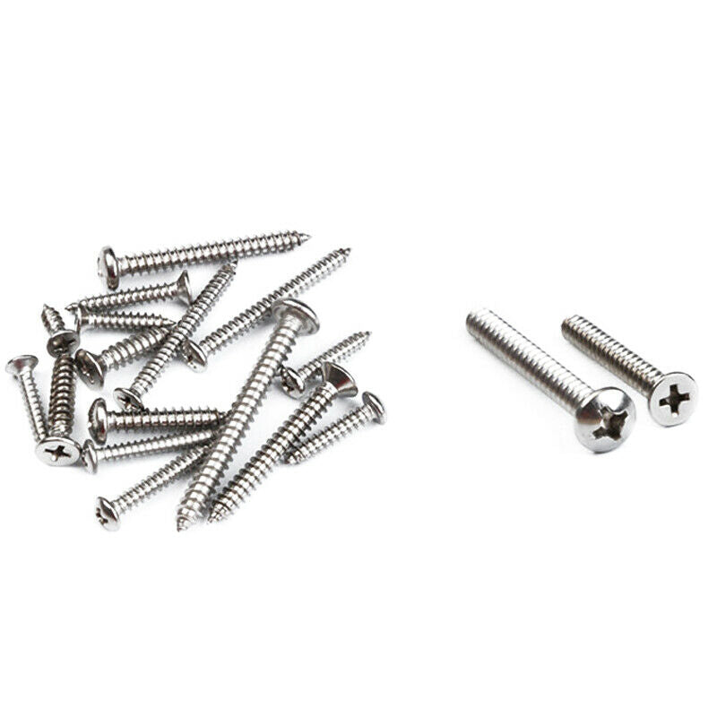 570 Tapping Screws Pan Head Stainless Steel Flat Head Round Countersunk Cross