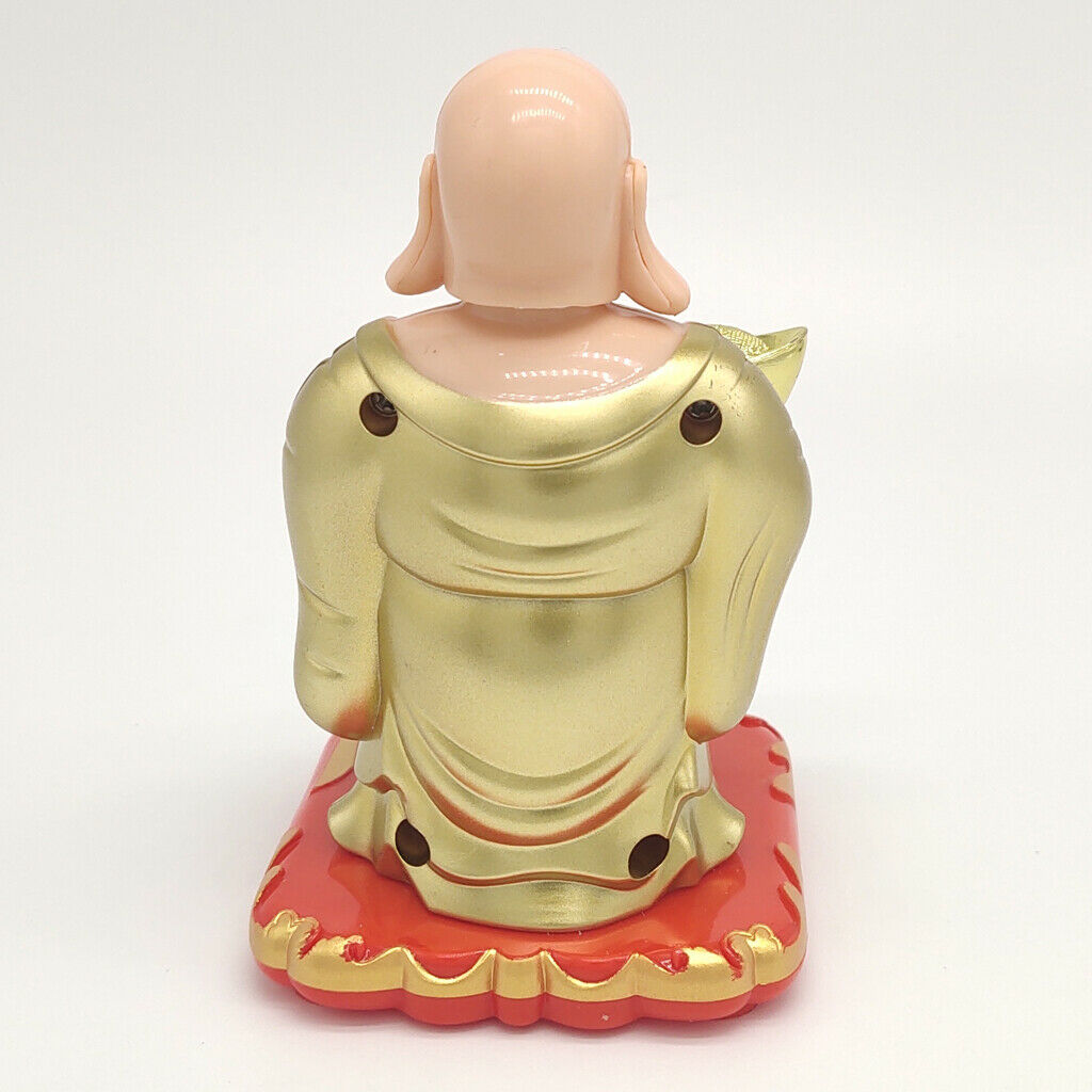 Solar Powered Fortune Buddha With Shaking The Main Gift For The