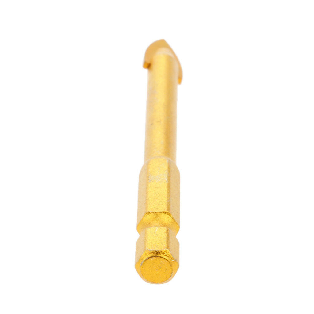 10x 8mm Drill Bits Set Slotted Point with Carbide Tips for Glass Mirror Tile