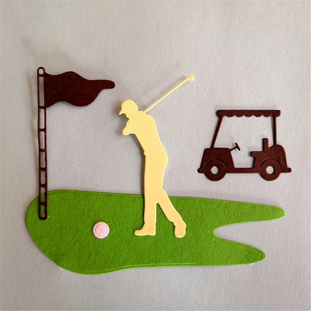 Golf Course Design Metal Cutting Dies For DIY Scrapbooking Album Card.l8