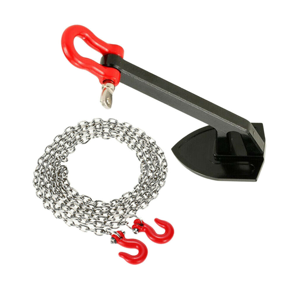 1/10 RC Foldable Winch Anchor With Tow Chain for RC Rock Crawler RC4WD D90
