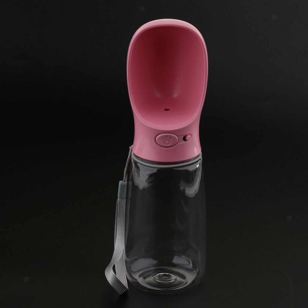 550ml Dog Travel Outdoor Water Drinking Bottle for Outdoor Hiking pink