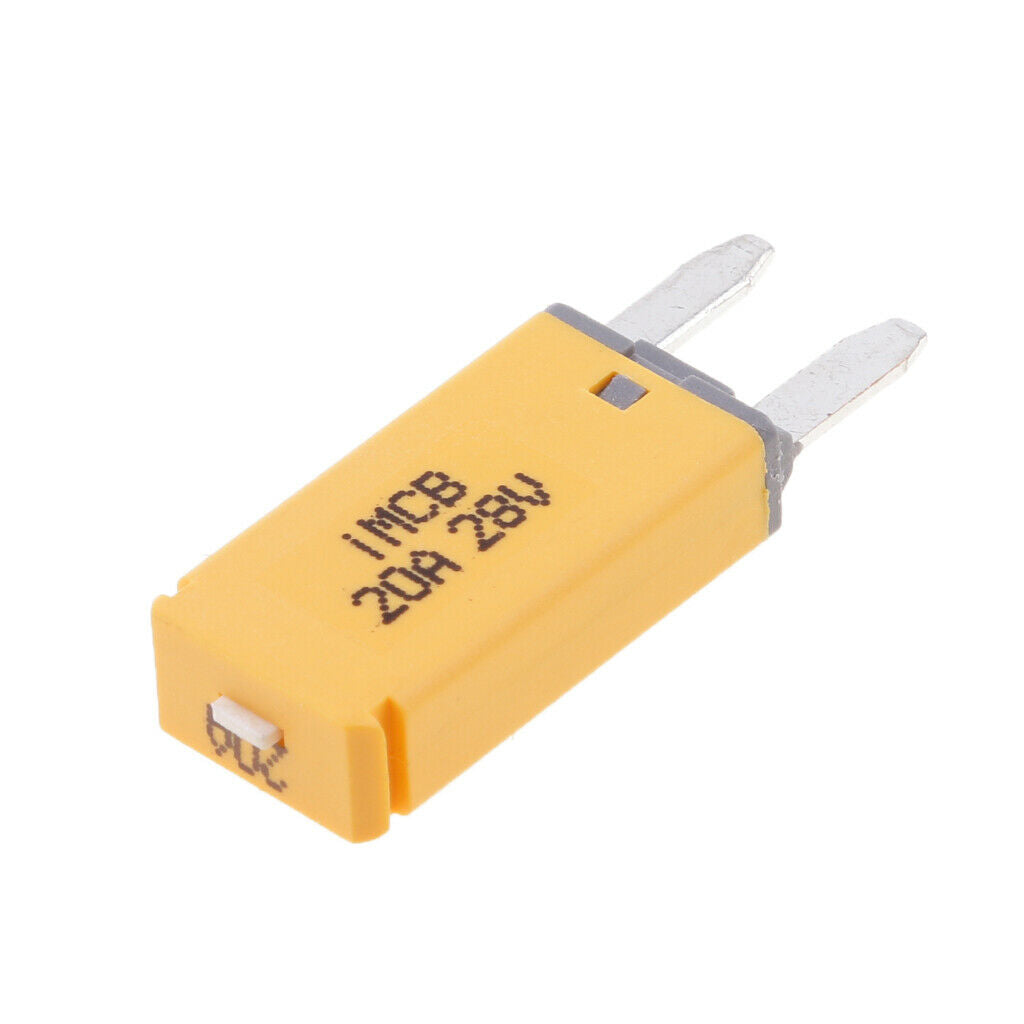 2 Pieces 25A+20A Car ATM Mini Blade Fuse Kit Circuit Breaker Manual Reset